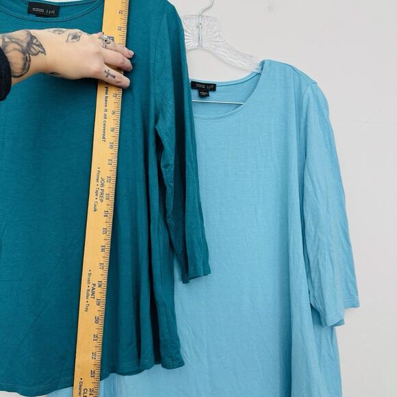 J Jill Blue Short Sleeve Blouse Bundle Of 2 Women’s Size S - Picture 3 of 7